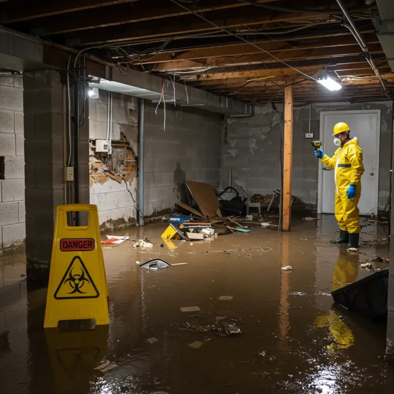 Flooded Basement Electrical Hazard in Winooski, VT Property